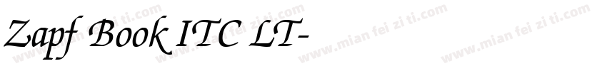 Zapf Book ITC LT字体转换